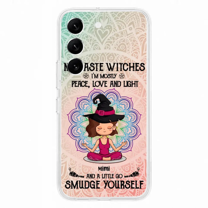 Custom Personalized Yoga Phone Case - Gift for Yoga Lovers - iPhone and Samsung Case - Namaste Witches