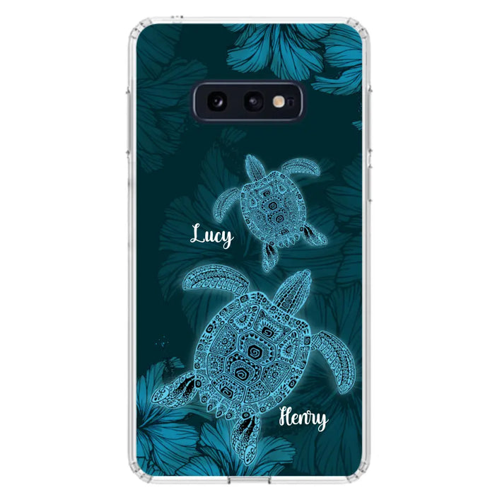 Custom Personalized Turtle Phone Case - Upto 6 Turtles - Case For iPhone, Samsung and Xiaomi