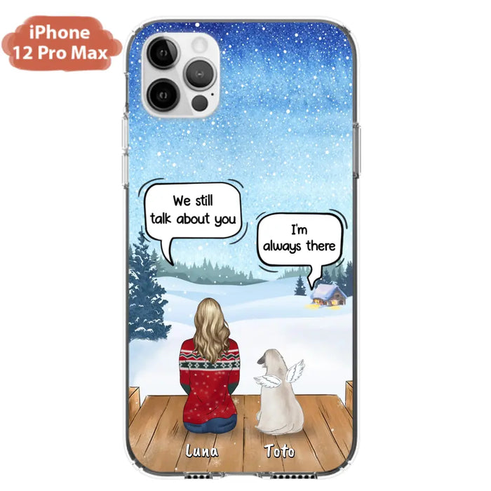 Custom Personalized Dog Horse Phone Case - Man/ Woman With Upto 5 Pets - Case For iPhone And Samsung