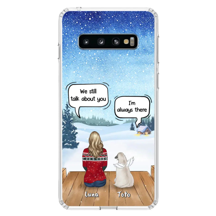 Custom Personalized Dog Horse Phone Case - Man/ Woman With Upto 5 Pets - Case For iPhone And Samsung