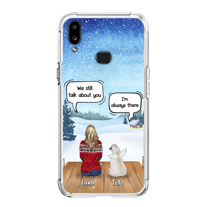 Custom Personalized Dog Horse Phone Case - Man/ Woman With Upto 5 Pets - Case For iPhone And Samsung