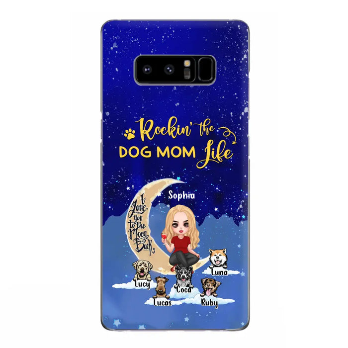 Custom Personalized Dog Mom Phone Case - Best Gift For Dog Lovers - Rockin's The Dog Mom Life