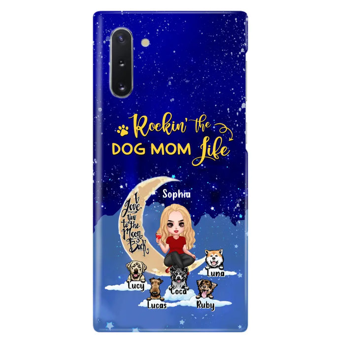 Custom Personalized Dog Mom Phone Case - Best Gift For Dog Lovers - Rockin's The Dog Mom Life