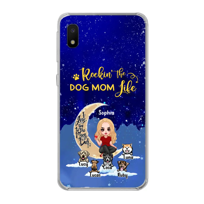 Custom Personalized Dog Mom Phone Case - Best Gift For Dog Lovers - Rockin's The Dog Mom Life