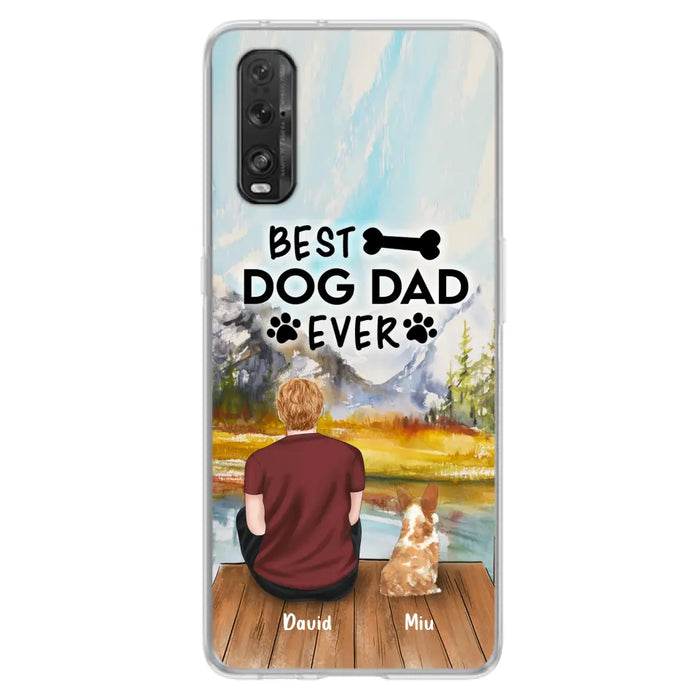 Personalized Dog Dad Phone Case - Up to 4 Dogs - Case For Huawei, Xiaomi and Oppo