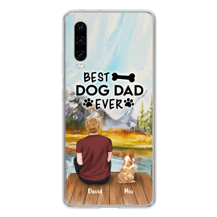 Personalized Dog Dad Phone Case - Up to 4 Dogs - Case For Huawei, Xiaomi and Oppo