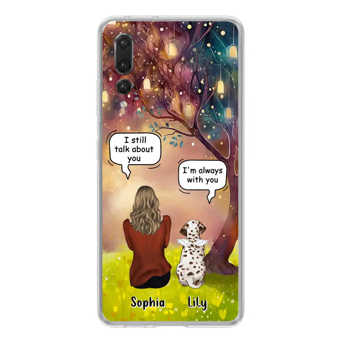 Custom Personalized Memorial Dog Mom Phone Case - Upto 3 Dogs - Memorial Gift Idea for Dog Lovers - I'm Always With You - Case For Xiaomi/Oppo/Huawei