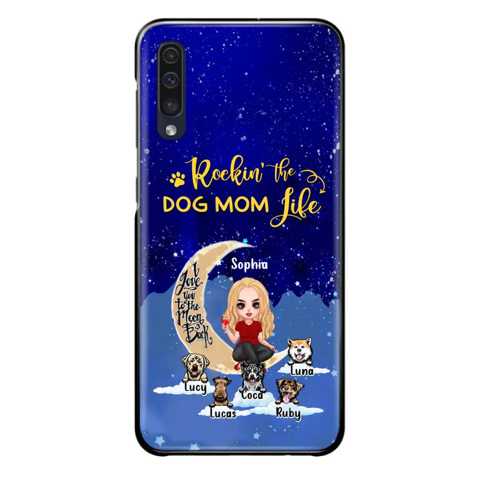 Custom Personalized Dog Mom Phone Case - Best Gift For Dog Lovers - Rockin's The Dog Mom Life