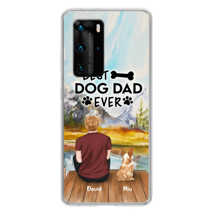 Personalized Dog Dad Phone Case - Up to 4 Dogs - Case For Huawei, Xiaomi and Oppo