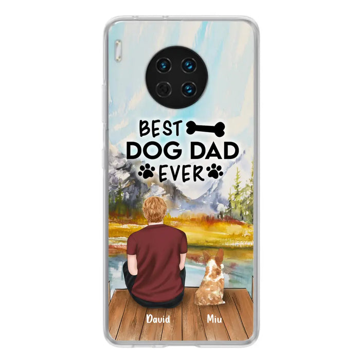 Personalized Dog Dad Phone Case - Up to 4 Dogs - Case For Huawei, Xiaomi and Oppo