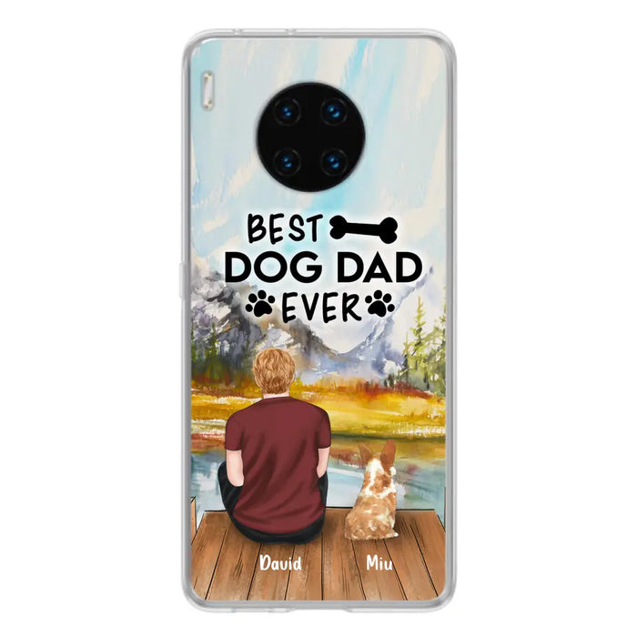 Personalized Dog Dad Phone Case - Up to 4 Dogs - Case For Huawei, Xiaomi and Oppo