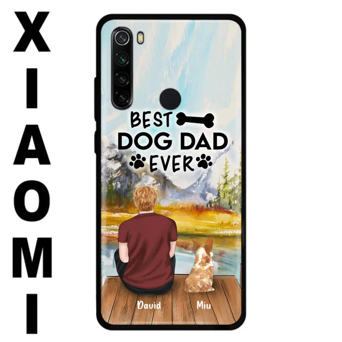 Personalized Dog Dad Phone Case - Up to 4 Dogs - Case For Huawei, Xiaomi and Oppo