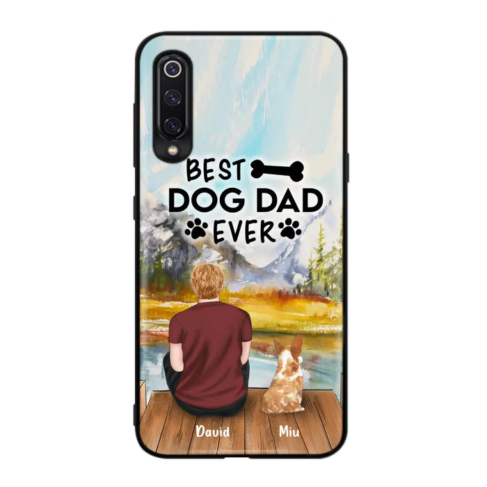 Personalized Dog Dad Phone Case - Up to 4 Dogs - Case For Huawei, Xiaomi and Oppo