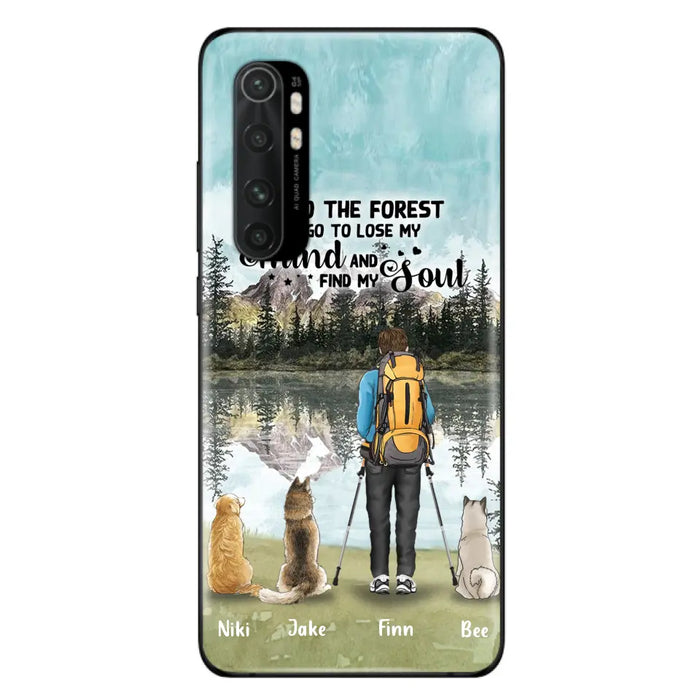 Custom Personalized Solo Hiking With Dogs Phone Case - Woman/Man With Upto 3 Pets - Case For Xiaomi, Huawei and Oppo - Q67GXN