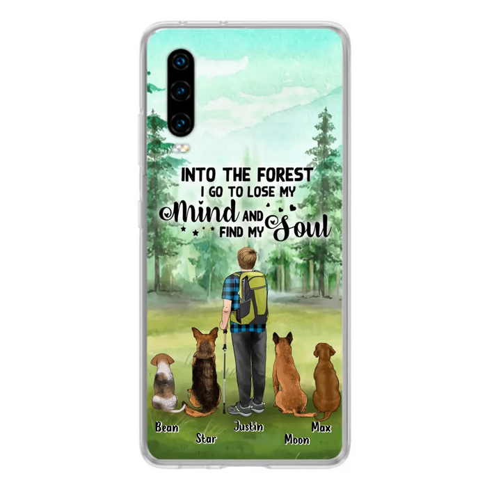 Custom Personalized Solo Trekking Woods  With Pets Phone Case - Upto 4 Pets - Case For Xiaomi, Huawei and Oppo - 6CIAJ9