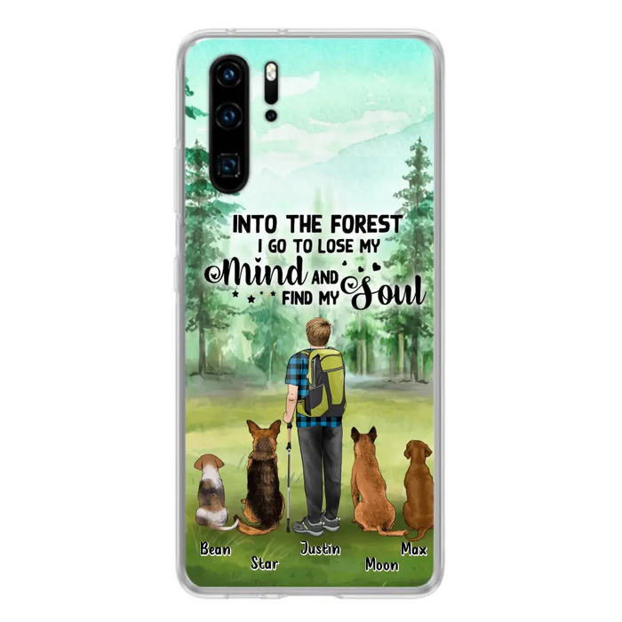 Custom Personalized Solo Trekking Woods  With Pets Phone Case - Upto 4 Pets - Case For Xiaomi, Huawei and Oppo - 6CIAJ9