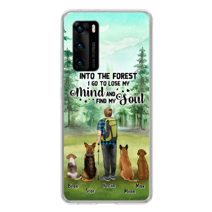 Custom Personalized Solo Trekking Woods  With Pets Phone Case - Upto 4 Pets - Case For Xiaomi, Huawei and Oppo - 6CIAJ9