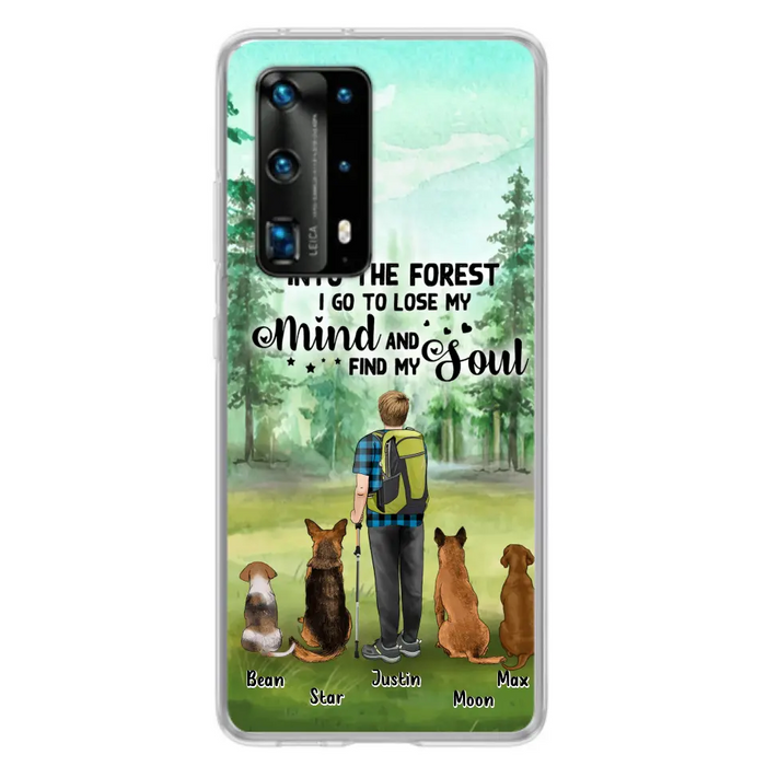 Custom Personalized Solo Trekking Woods  With Pets Phone Case - Upto 4 Pets - Case For Xiaomi, Huawei and Oppo - 6CIAJ9