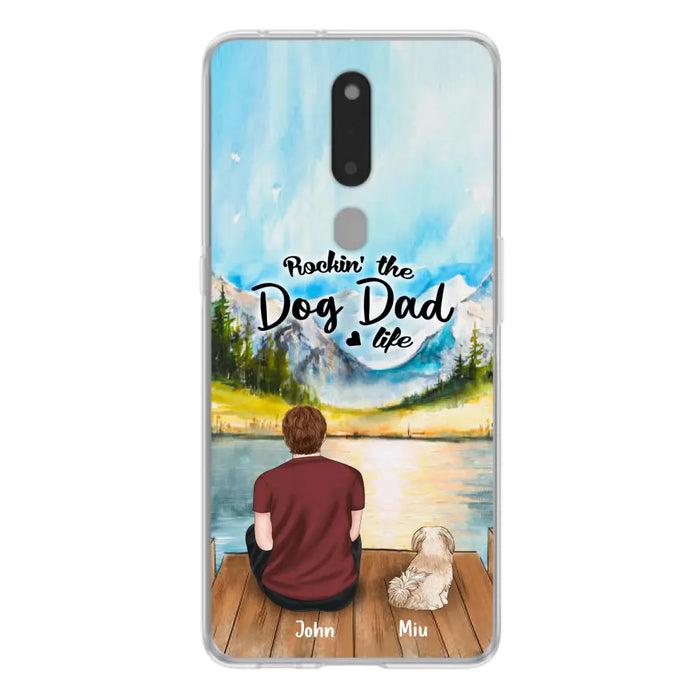 Custom Personalized Pet Mom/Dad Phone Case - Chubby or Slim with up to 7 Pets - Rocking The Dog Dad Life