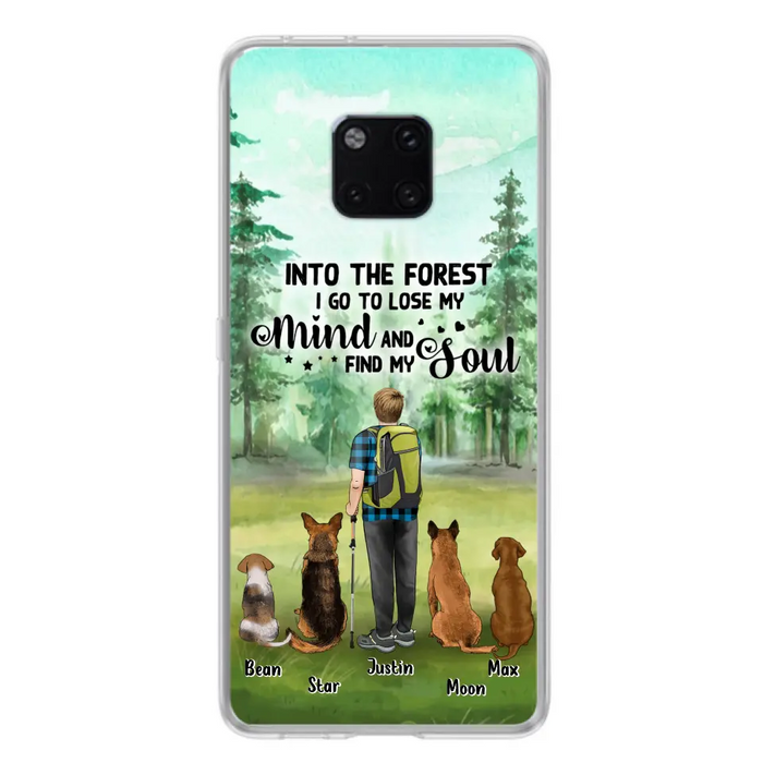 Custom Personalized Solo Trekking Woods  With Pets Phone Case - Upto 4 Pets - Case For Xiaomi, Huawei and Oppo - 6CIAJ9