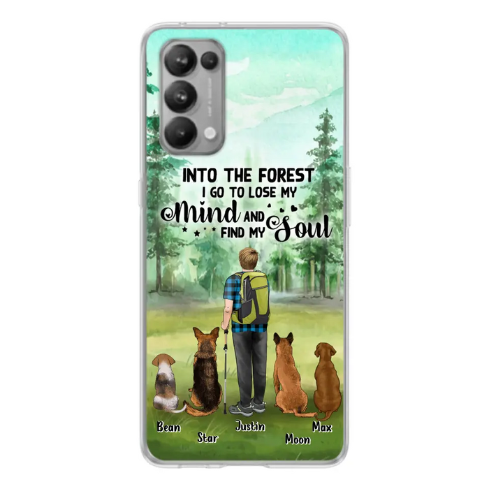 Custom Personalized Solo Trekking Woods  With Pets Phone Case - Upto 4 Pets - Case For Xiaomi, Huawei and Oppo - 6CIAJ9