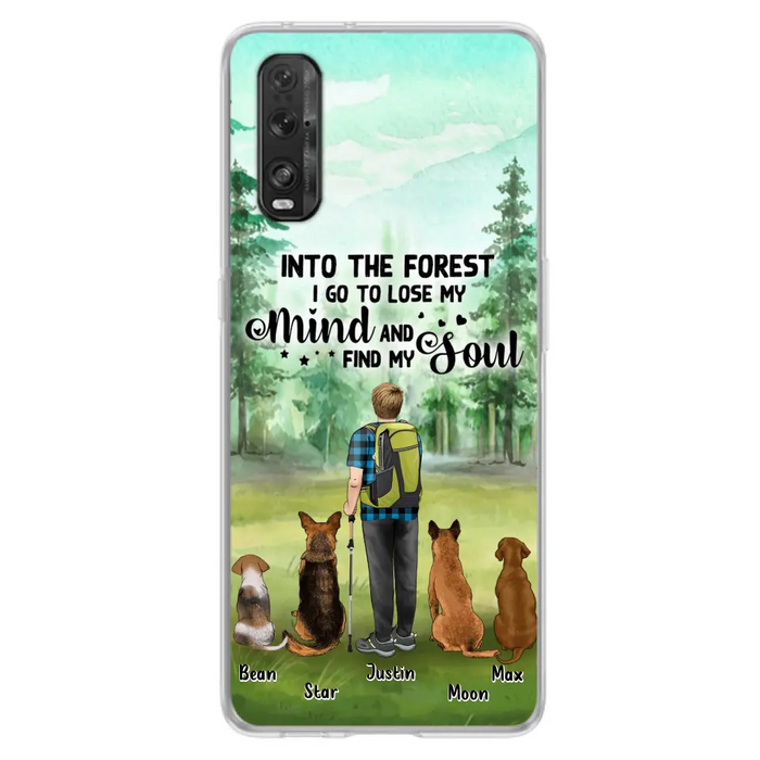 Custom Personalized Solo Trekking Woods  With Pets Phone Case - Upto 4 Pets - Case For Xiaomi, Huawei and Oppo - 6CIAJ9