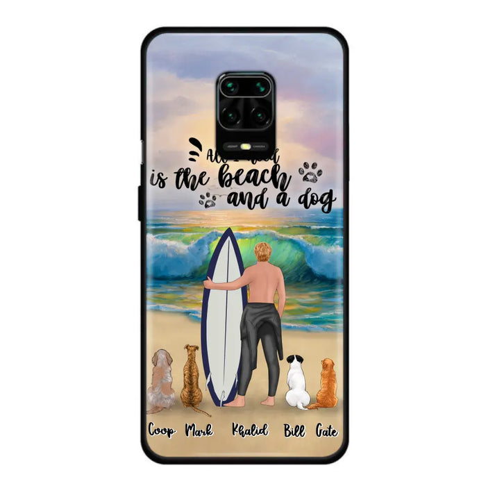 Custom Personalized Surfing Phone Case - Woman/Man With Upto 4 Pets  - Phone Case For Xiaomi, Huawei and Oppo - CCS180