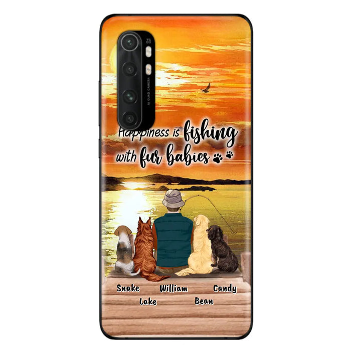 Custom Personalized Fishing Man/Woman Phone Case - Upto 4 Pets - Phone Case For Xiaomi, Huawei and Oppo - 4TC88X