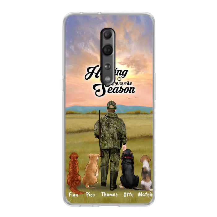 Custom Personalized Hunting Phone Case - Man/Woman With Upto 4 Dogs - Phone Case For Xiaomi, Huawei and Oppo - 4168OK