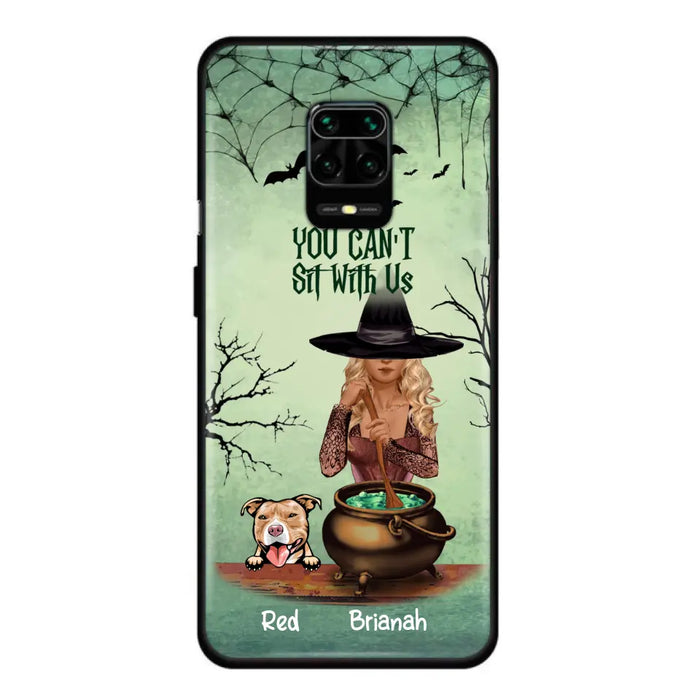 Custom Personalized Dog And Witch Phone Case - Upto 4 Dogs - You Can't Sit With Us - Phone Case For Xiaomi, Huawei and Oppo