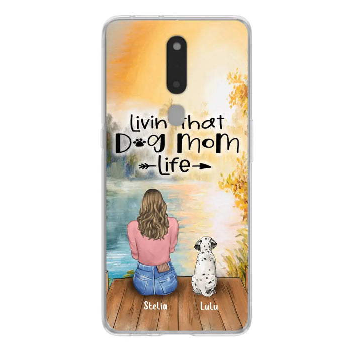 Personalized Dog Mom Phone Case - Case for Huawei, Oppo and Xiaomi - Gift for Dog Lovers with upto 4 Dogs - Livin' that dog mom life