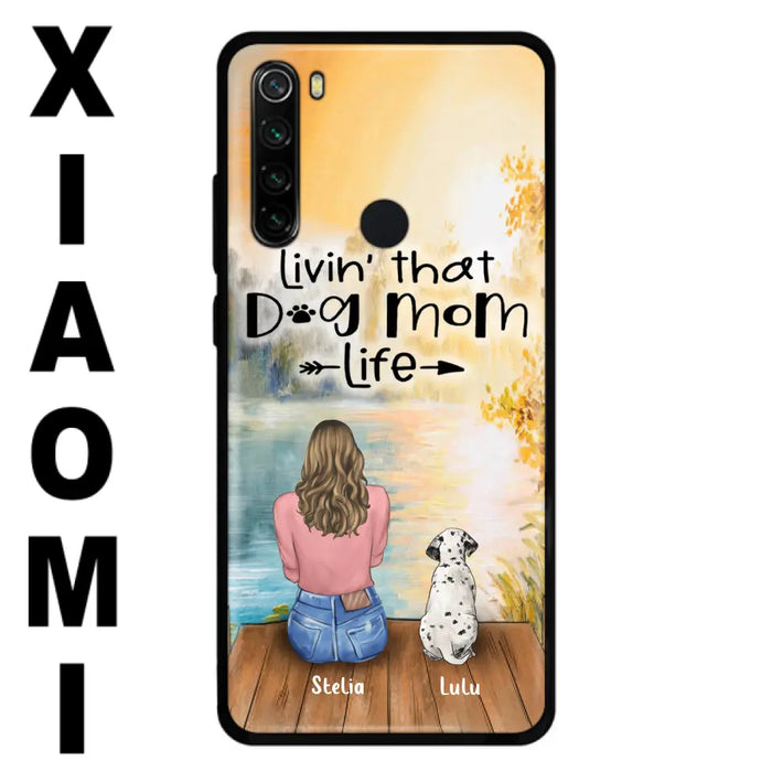 Personalized Dog Mom Phone Case - Case for Huawei, Oppo and Xiaomi - Gift for Dog Lovers with upto 4 Dogs - Livin' that dog mom life