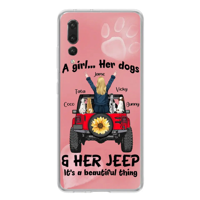 Custom Personalized Dog Mom & Off-road Phone case - Case For Xiaomi, Huawei and Oppo - A Girl Her Dogs - 2OTN07
