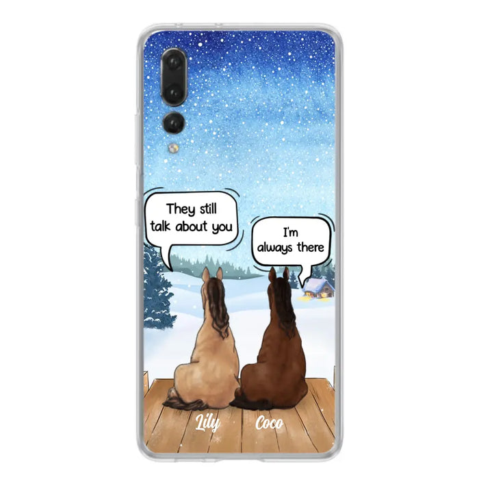 Custom Personalized Dog Horse Phone Case -  Upto 5 Pets - Xmas Gift For Dog/ Horse Lover - Case For Xiaomi, Oppo And Huawei