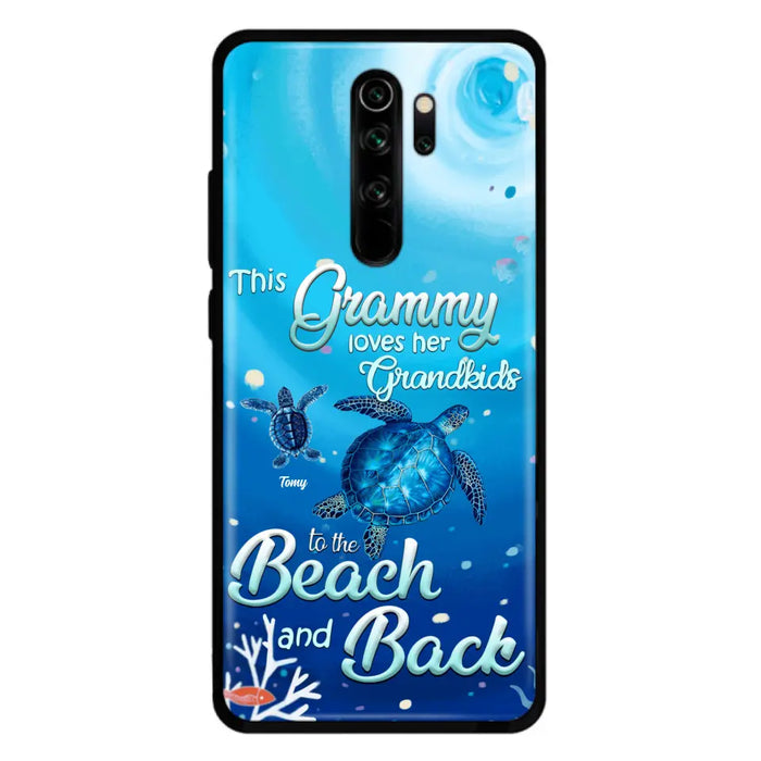 Custom Personalized Grandma Turtle Phone Case - Upto 6 Turtles - This Grammy Loves Her Grandkids To The Beach And Back - For Xiaomi, Oppo And Huawei Phone Case - HWDFYR