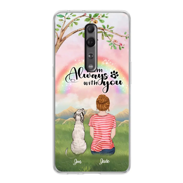 Custom Personalized Dog Mom/Dad Phone Case - Upto 4 Dogs - Best Gift For Dog Lover - I Am Always With You - Case For Oppo Huawei Xiaomi - 5BWJPA