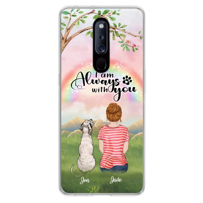 Custom Personalized Dog Mom/Dad Phone Case - Upto 4 Dogs - Best Gift For Dog Lover - I Am Always With You - Case For Oppo Huawei Xiaomi - 5BWJPA