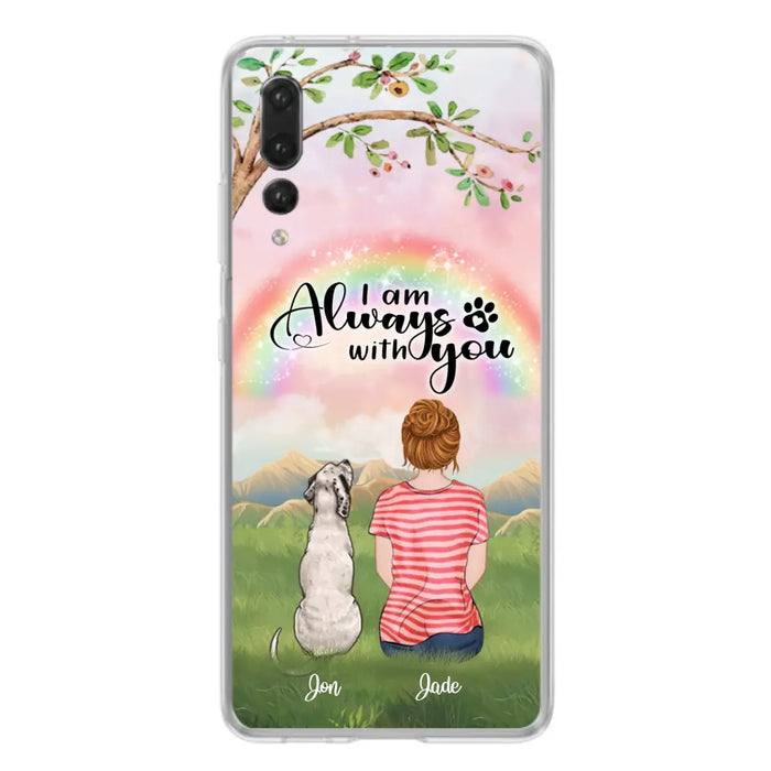 Custom Personalized Dog Mom/Dad Phone Case - Upto 4 Dogs - Best Gift For Dog Lover - I Am Always With You - Case For Oppo Huawei Xiaomi - 5BWJPA