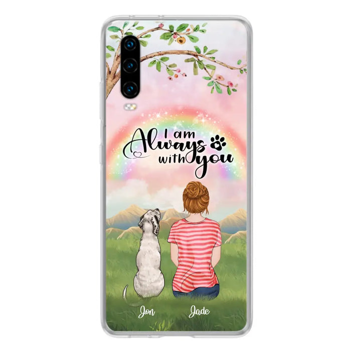 Custom Personalized Dog Mom/Dad Phone Case - Upto 4 Dogs - Best Gift For Dog Lover - I Am Always With You - Case For Oppo Huawei Xiaomi - 5BWJPA