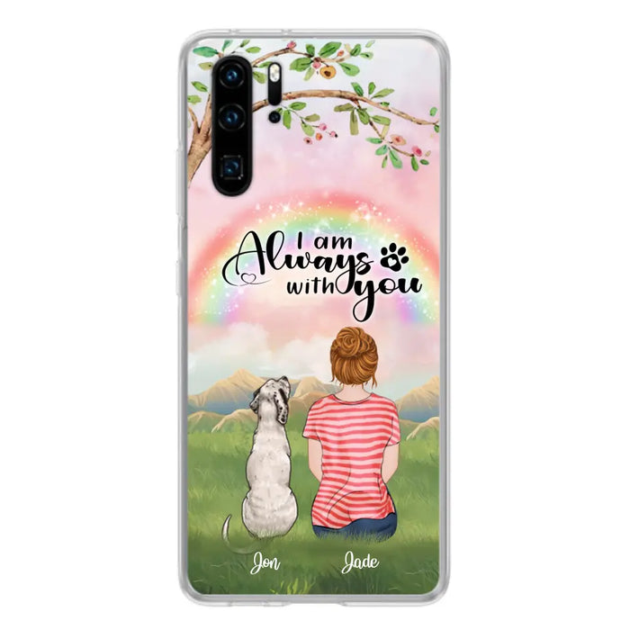 Custom Personalized Dog Mom/Dad Phone Case - Upto 4 Dogs - Best Gift For Dog Lover - I Am Always With You - Case For Oppo Huawei Xiaomi - 5BWJPA