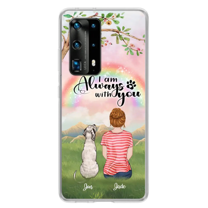 Custom Personalized Dog Mom/Dad Phone Case - Upto 4 Dogs - Best Gift For Dog Lover - I Am Always With You - Case For Oppo Huawei Xiaomi - 5BWJPA