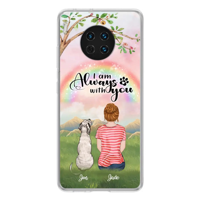 Custom Personalized Dog Mom/Dad Phone Case - Upto 4 Dogs - Best Gift For Dog Lover - I Am Always With You - Case For Oppo Huawei Xiaomi - 5BWJPA