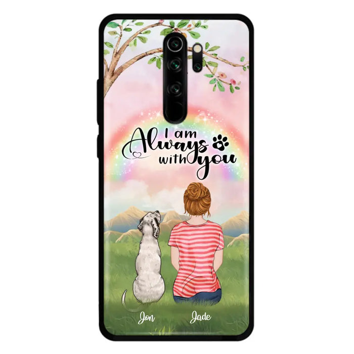 Custom Personalized Dog Mom/Dad Phone Case - Upto 4 Dogs - Best Gift For Dog Lover - I Am Always With You - Case For Oppo Huawei Xiaomi - 5BWJPA