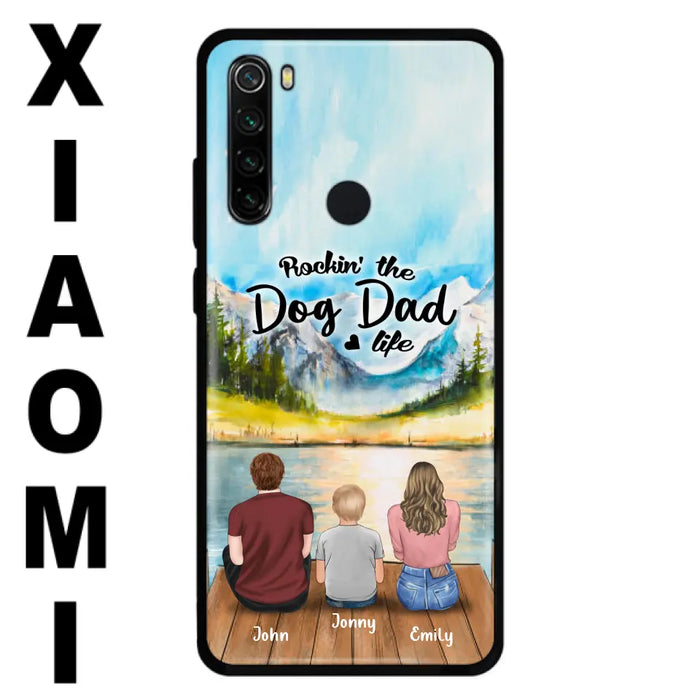 Custom Personalized Parents Pet Phone Case - Parents With 1 Kid And Upto 2 Pets - Case For Xiaomi, Oppo And Huawei