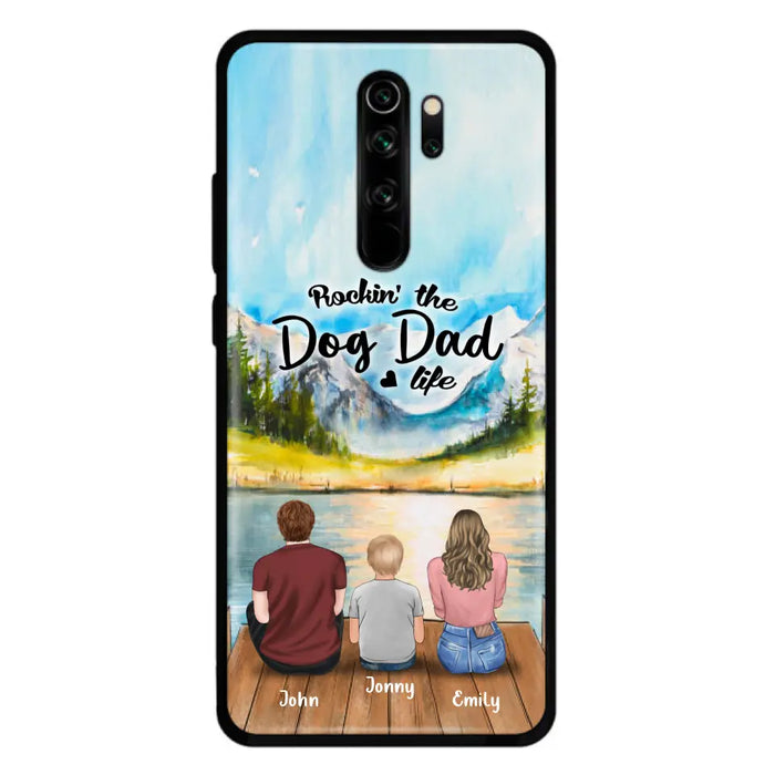 Custom Personalized Parents Pet Phone Case - Parents With 1 Kid And Upto 2 Pets - Case For Xiaomi, Oppo And Huawei