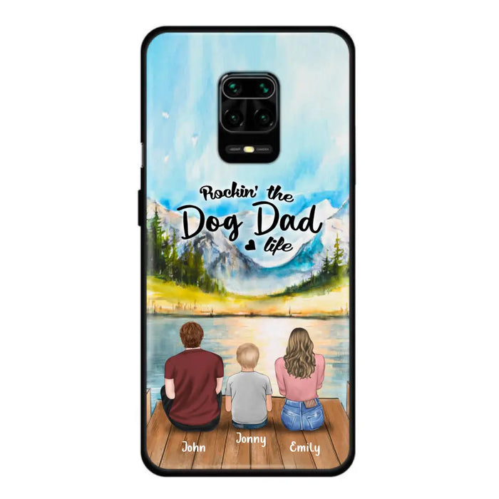 Custom Personalized Parents Pet Phone Case - Parents With 1 Kid And Upto 2 Pets - Case For Xiaomi, Oppo And Huawei