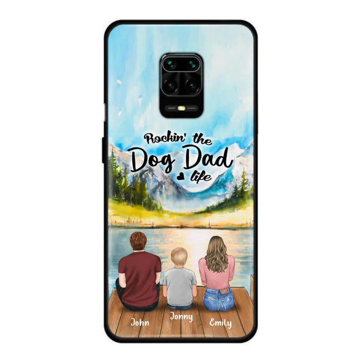 Custom Personalized Parents Pet Phone Case - Parents With 1 Kid And Upto 2 Pets - Case For Xiaomi, Oppo And Huawei