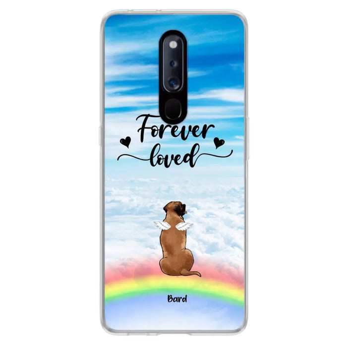Custom Personalized Memorial Pets Phone Case - Upto 5 Pets - Memorial Gift For Dog Lovers/Cat Lovers - Forever Loved - Phone Case For Xiaomi, Oppo And Huawei  - AXSIO5