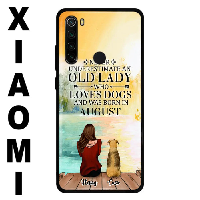 Custom Personalized Old Lady And Dog Phone Case - Woman With Upto 5 Dogs - Best Gift For Dog Lover - Case For Xiaomi, Oppo And Huawei