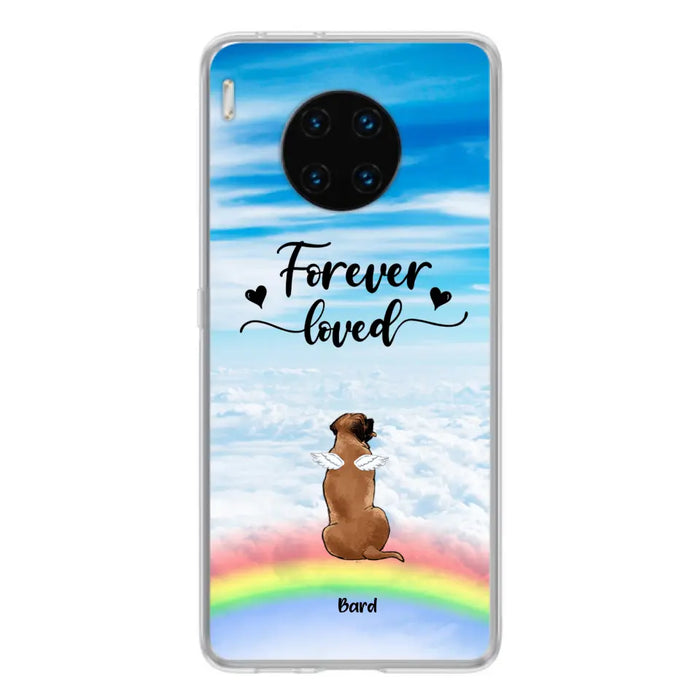 Custom Personalized Memorial Pets Phone Case - Upto 5 Pets - Memorial Gift For Dog Lovers/Cat Lovers - Forever Loved - Phone Case For Xiaomi, Oppo And Huawei  - AXSIO5